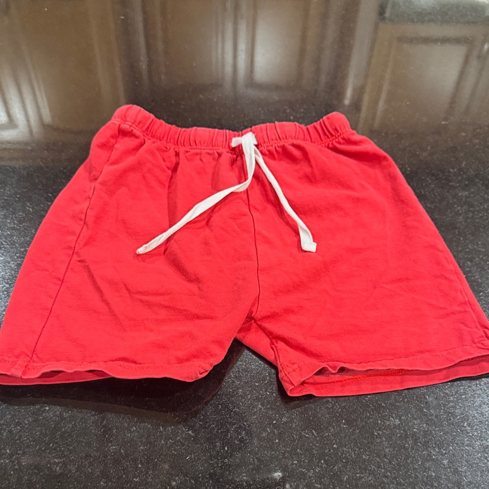 Red Drawstring Shorts